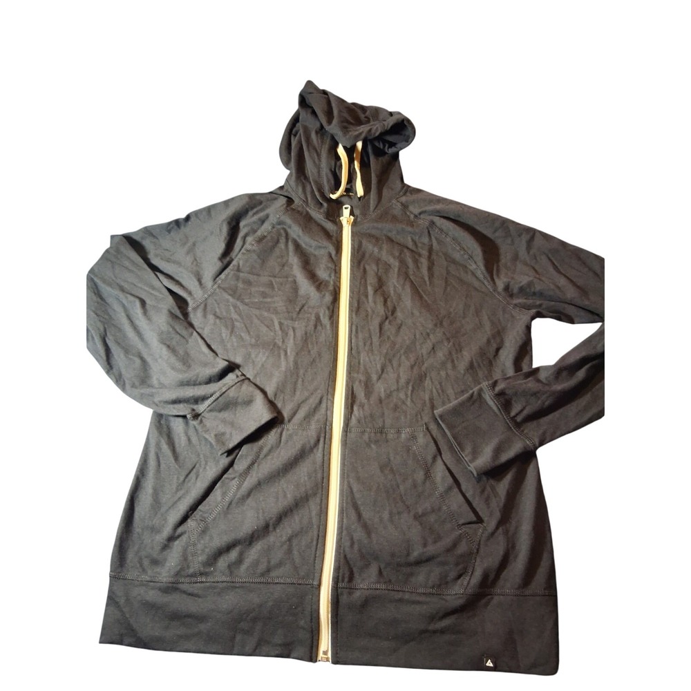 American Giant Men's Midweight Full Zip Black Size XL Made in USA
